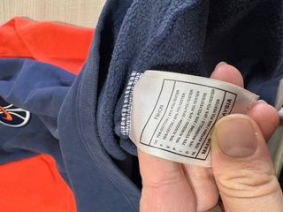 Felpa Nike Blu/Arancione con Logo Basket Vintage