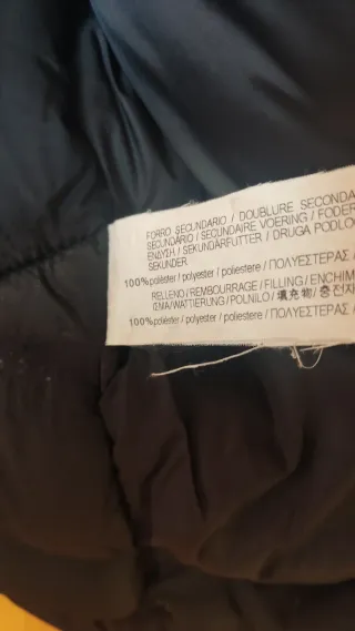 Abrigo para bajas temperaturas azul