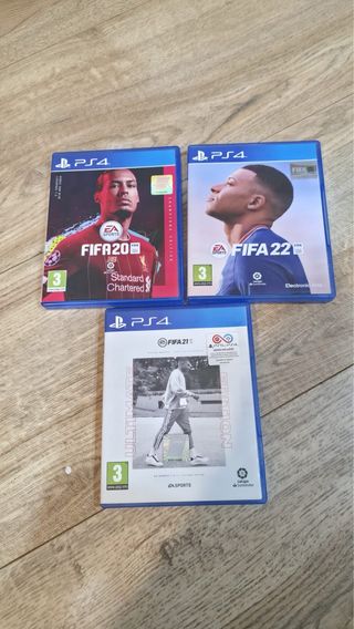 Pack Juegos PS4 FIFA 20, 21, 22