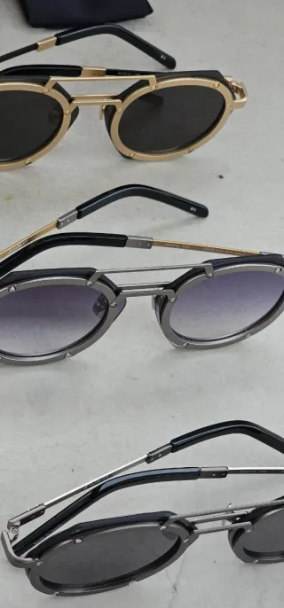 Gafas de sol vintage Hublot doradas y plateadas