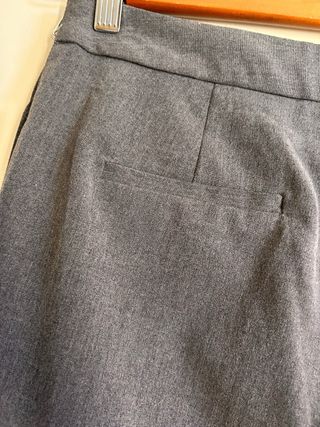 Pantalón Zara Mujer Talla 38 Gris