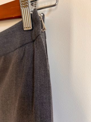 Pantalón Zara Mujer Talla 38 Gris