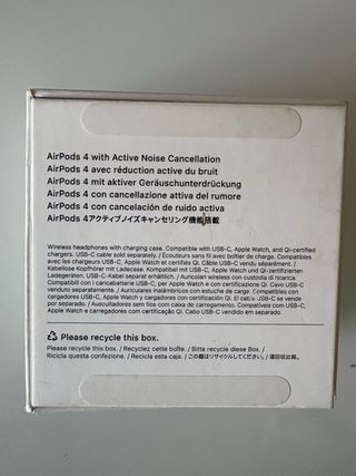Airpods 4 Apple Cancelación Ruido