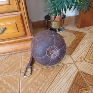 Pelota Medicinal Deportivo De Cuero Marrón