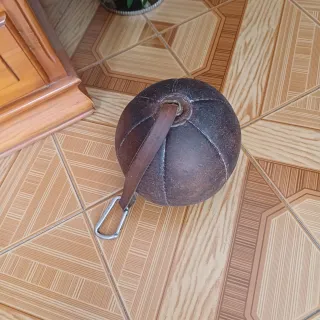 Pelota Medicinal Deportivo De Cuero Marrón