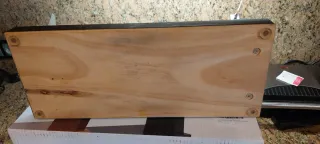 Jamonero Bodega madera lacado Wengue + pinzas