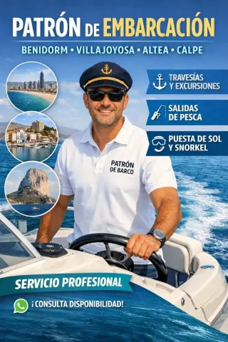 Patrón de embarcación – Costa Blanca