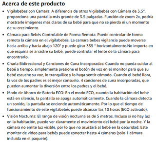 ¡¡¡-51%!!! | BURNNOVE ‎SM35 - Cámara Vigilabebés