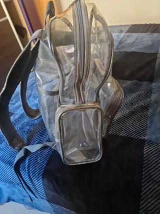 Mochila Transparente Plata