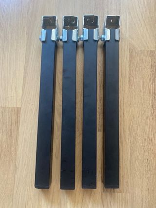 Patas de cama negras 35cm