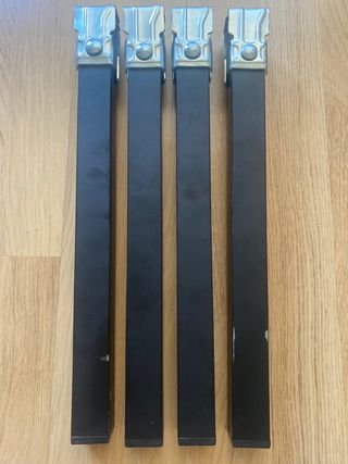 Patas de cama negras 35cm