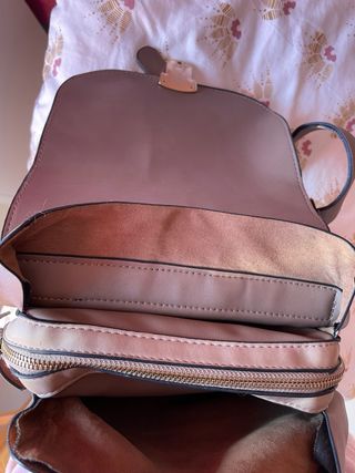 Mochila Beige y Granate
