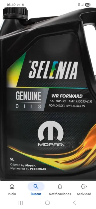 Selenia WR Forward 0W30 Aceite 5L