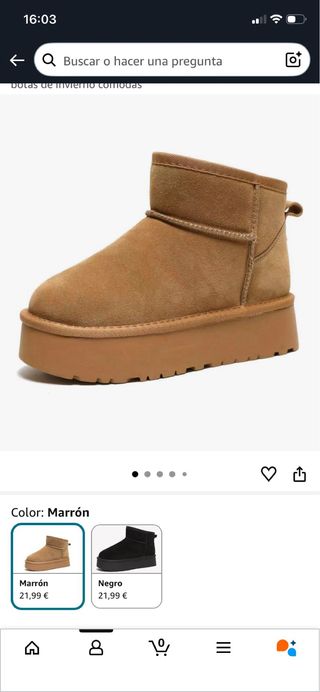 Botas marrones con forro interior