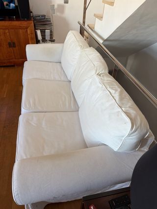 Sofá Ikea 3 plazas desenfundable blanco