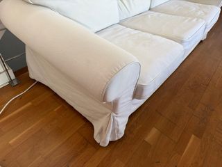 Sofá Ikea 3 plazas desenfundable blanco