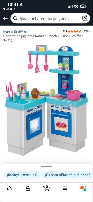 Cocinita de juguete modular Ecoiffier