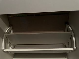 Zapatero Puertas Gris y Blanco