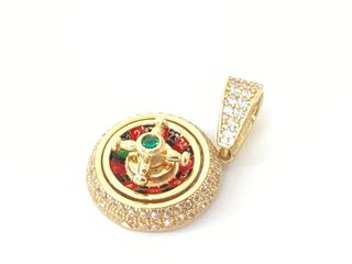 colgante oro 18k con circonita