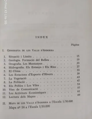 Valls d' Andorra Geografía