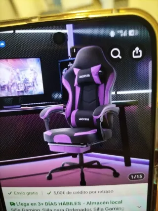 Silla Gaming rosa