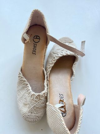 Alpargatas Zara Esparto Talla 40 Beige