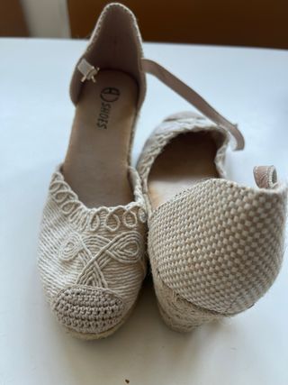 Alpargatas Zara Esparto Talla 40 Beige
