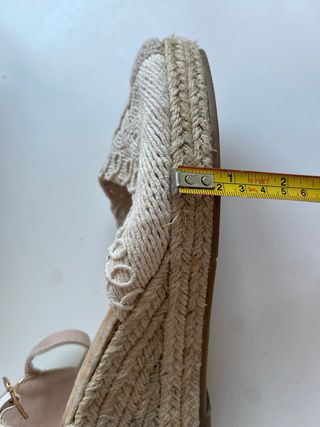 Alpargatas Zara Esparto Talla 40 Beige