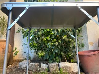 Mesa plegable madera y metal