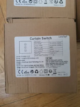 3x Interruptor Doble Persianas LoraTap