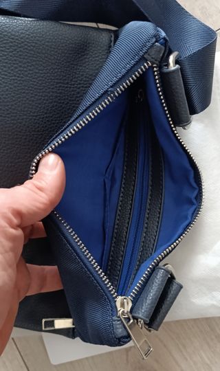 Borsa borsello tracolla uomo Baldinini pelle blu