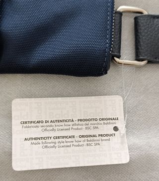 Borsa borsello tracolla uomo Baldinini pelle blu