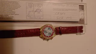 Swatch Chrono Windmill SCK103 AG 1992 Nuovo Raro