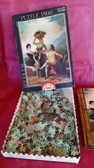 Puzzle Educa Goya La Vendimia 1500 pzas + Caja mad