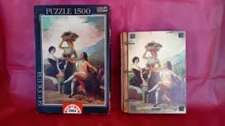 Puzzle Educa Goya La Vendimia 1500 pzas + Caja mad