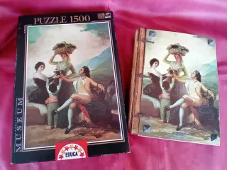 Puzzle Educa Goya La Vendimia 1500 pzas + Caja mad