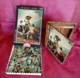Puzzle Educa Goya La Vendimia 1500 pzas + Caja mad