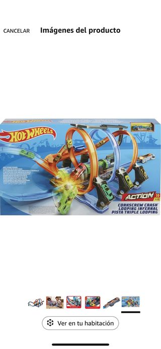 Pista Hot Wheels Corkscrew Crash