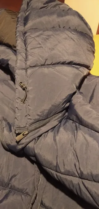 Chaqueta larga acolchada hombre