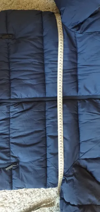 Chaqueta larga acolchada hombre