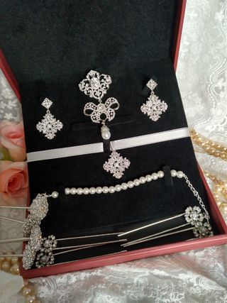 Aderezo Fallera Niña Plata