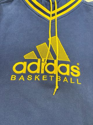 Felpa Adidas Basketball Blu/Giallo