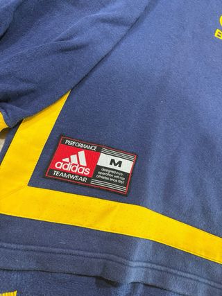 Felpa Adidas Basketball Blu/Giallo