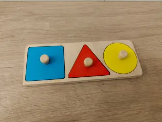 Puzzle de madera formas geométricas