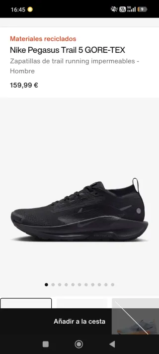 Zapatos Nike Trail Running Negros