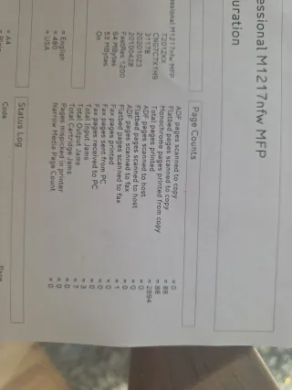 Stampante multifunzione HP LaserJet M1217nfw MFP poco usata