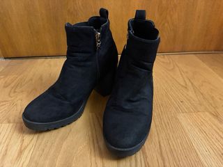 Botines Xti Talla 38 Tacón Plataforma