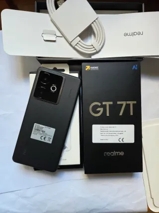 Realme GT 7T 256GB 12GB+12GB RAM Negro esta nueva