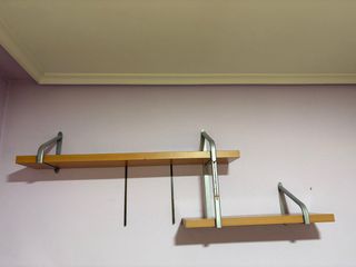 Estantería madera y metal