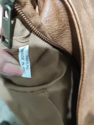 Bolso de hombro de cuero para mujer